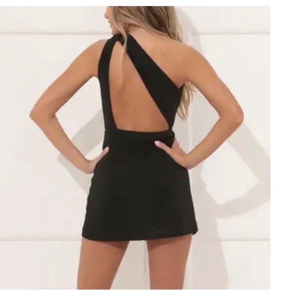 One Shoulder Cut Out Dress - Picture 2 of 3